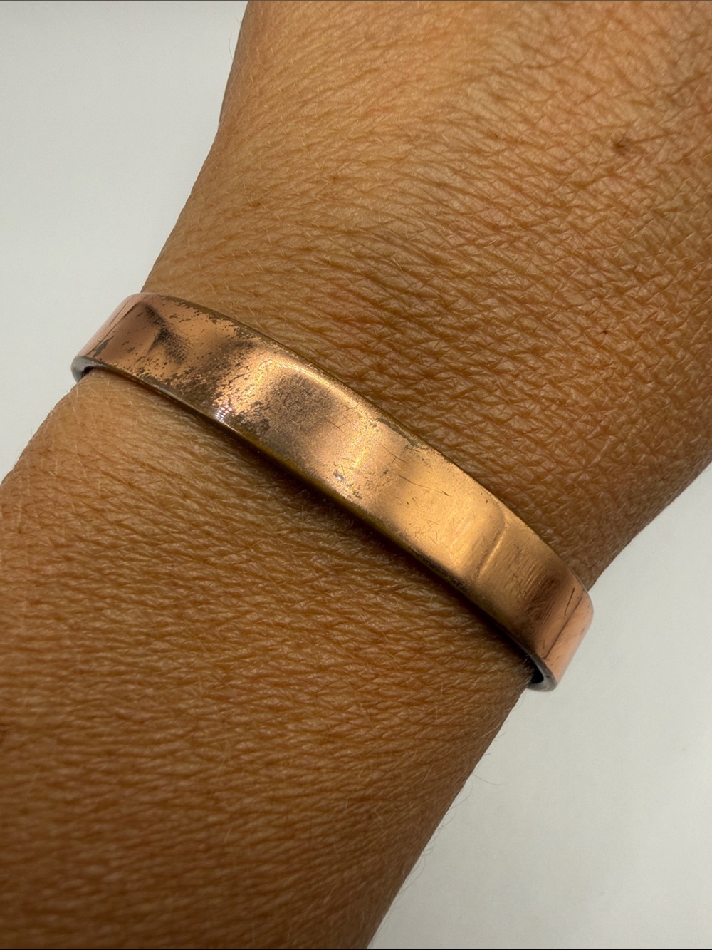 Vintage Sabona Copper Bangle Cuff Statement Bracelet